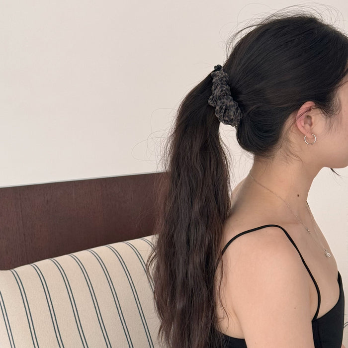 Wholesale Gentle Floral Pleated High-End Fashionable High Ponytail Banana Clip