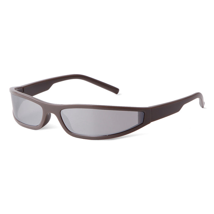 Wholesale Narrow frame sunglasses, personalized, trendy, futuristic, colorful sunglasses