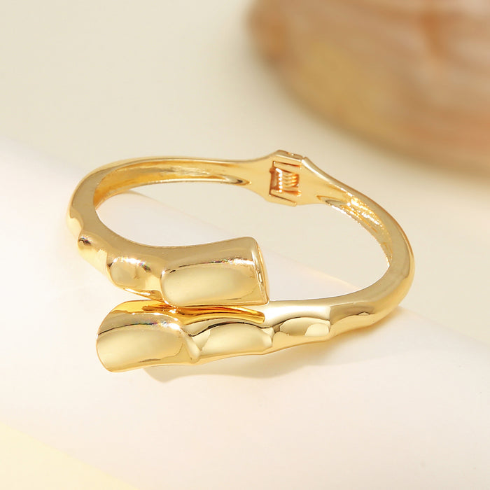 Wholesale Bracelet with exaggerated personality, bamboo knot opening for women, hot selling bracelet