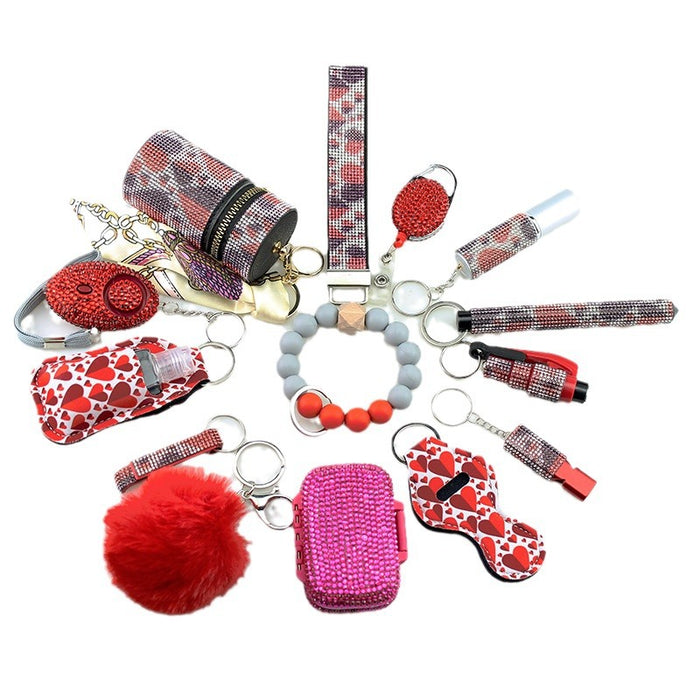 Wholesale Whistle Keychain DIY- 14-piece Set JDC-KC-TouMS013