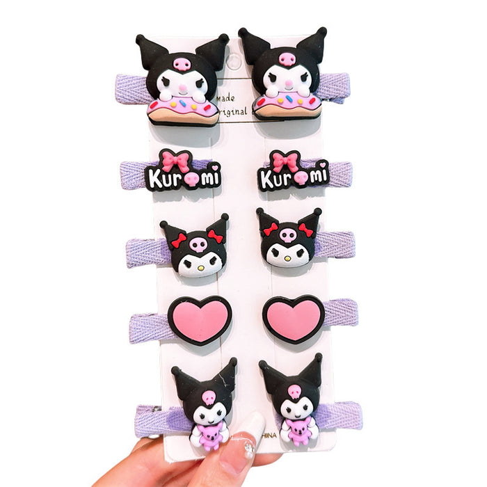 Wholesale Cartoon Children Hair Clips Style Soft Glue Hair Accessory Gift