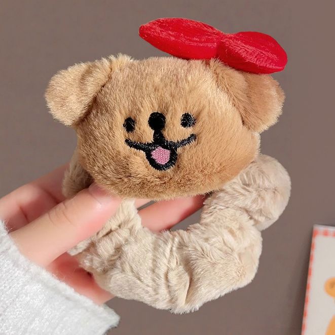 Wholesale Cute penguin and fish plush cartoon  hair scrunchies