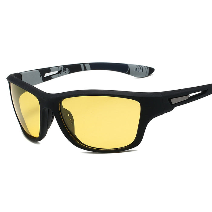 Wholesale Men's Polarized Colorful Film Dust-proof Cycling PC Sunglasses JDC-SG-HongR017