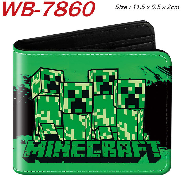 Wholesale PU Leather Large Capacity Short Folding Wallet HD Anime Print Coin Purse For Students Trendy Gift