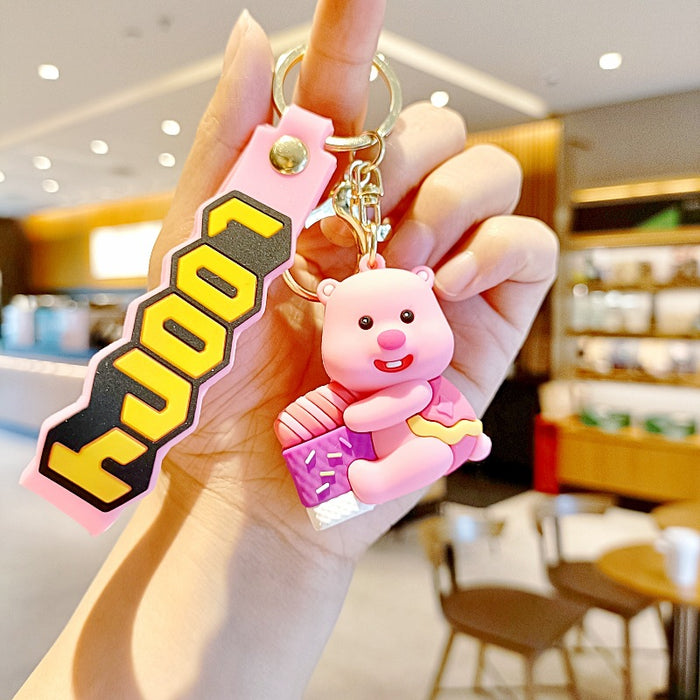 Wholesale Silicone Cartoon Doll Keychain JDC-KC-MingT207