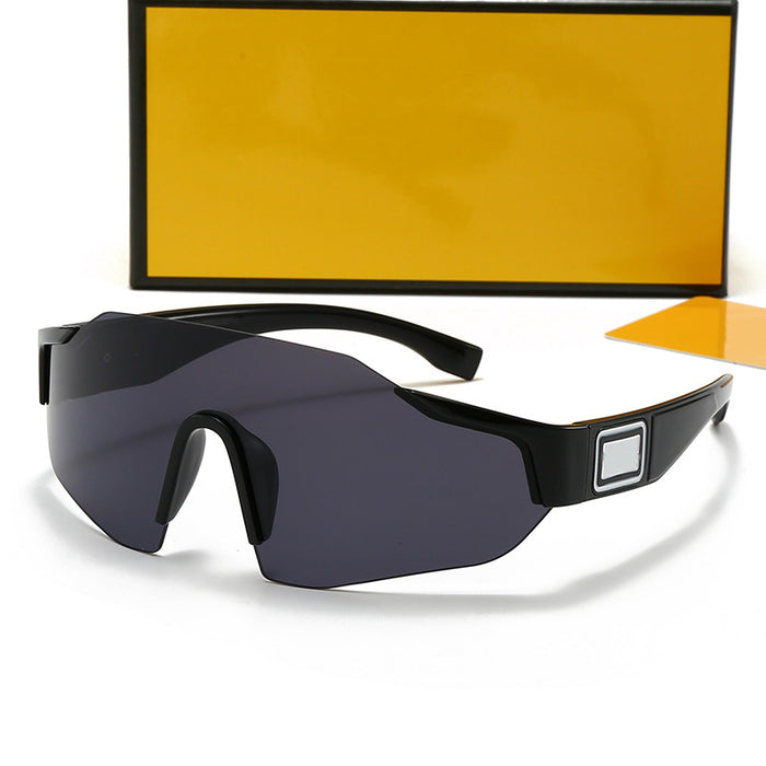 Wholesale Fashion sunglasses, colorful frameless one-piece sunglasses, driving goggles, and eye protection