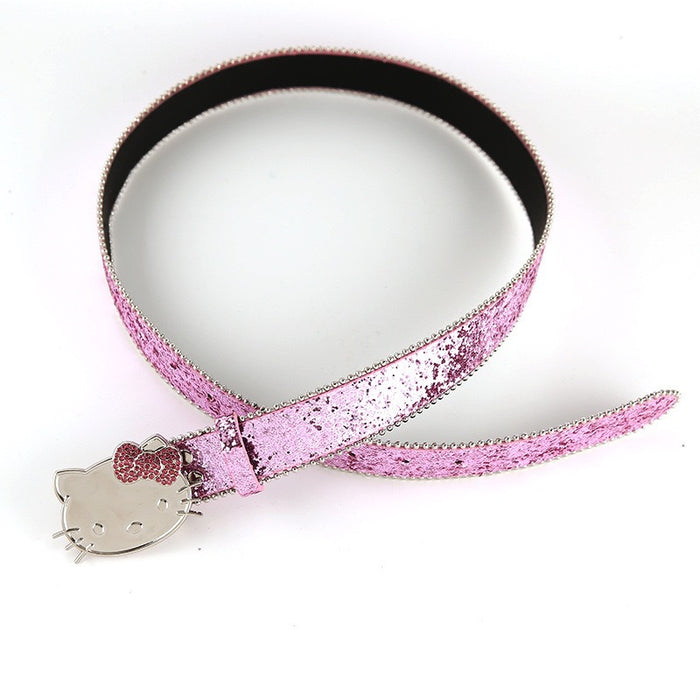 Wholesale PU Cartoon Sequin Belt (S) JDC-WB-XiX001