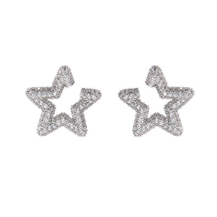 Wholesale star River dream diamond star earrings Women's earrings earrings summer