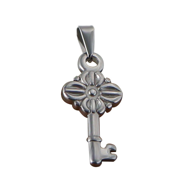 Wholesale 6pcs/set stainless steel key love anchor cross pendant titanium steel plated 24K gold