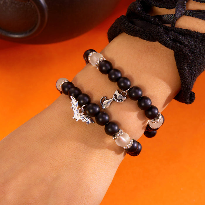 Wholesale  Bracelet  Pumpkin Pendant Beaded Bracelet