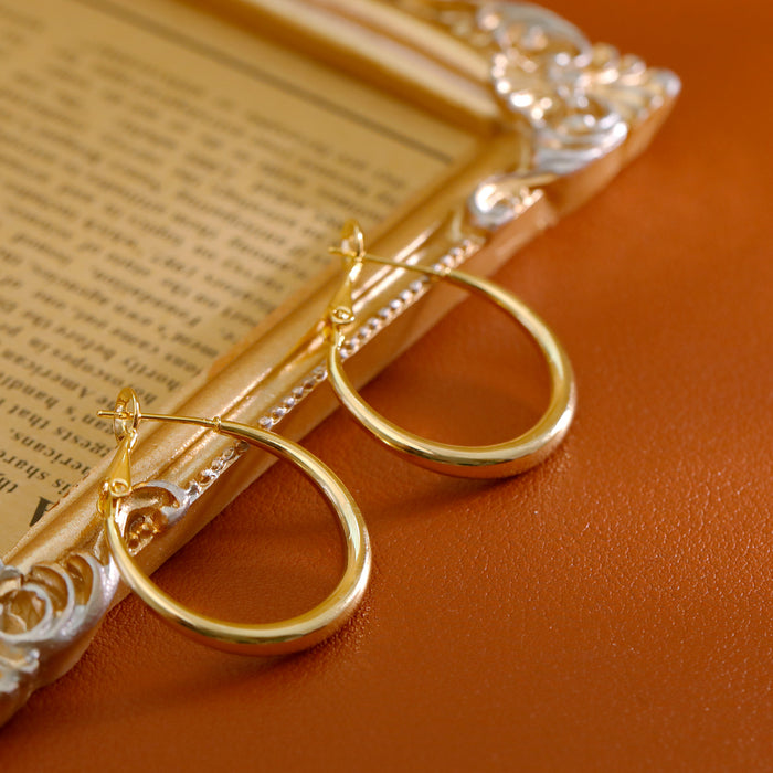 Wholesale Circle earrings, large circle earrings, women's earrings, plain circle earrings, new earrings