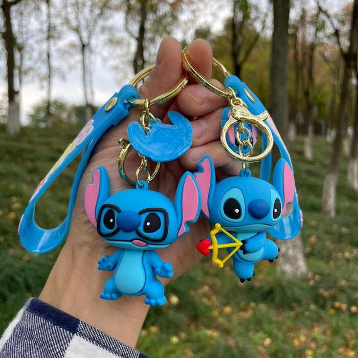 Wholesale Cartoon 3D Doll Keychain, Car Keychain, Bag Pendant