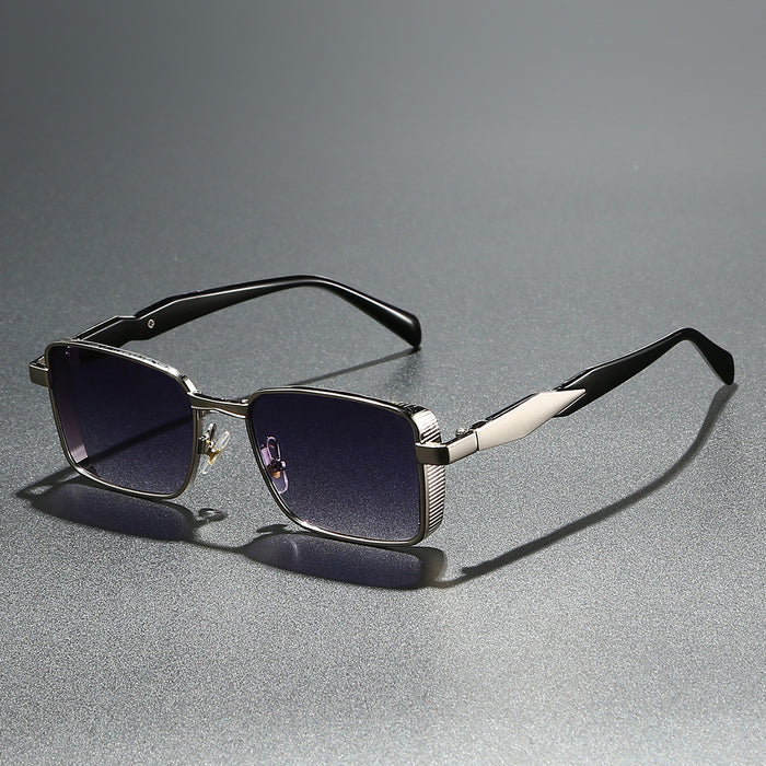 Wholesale Metallic sunglasses, personalized UV protection, fashionable square sunglasses