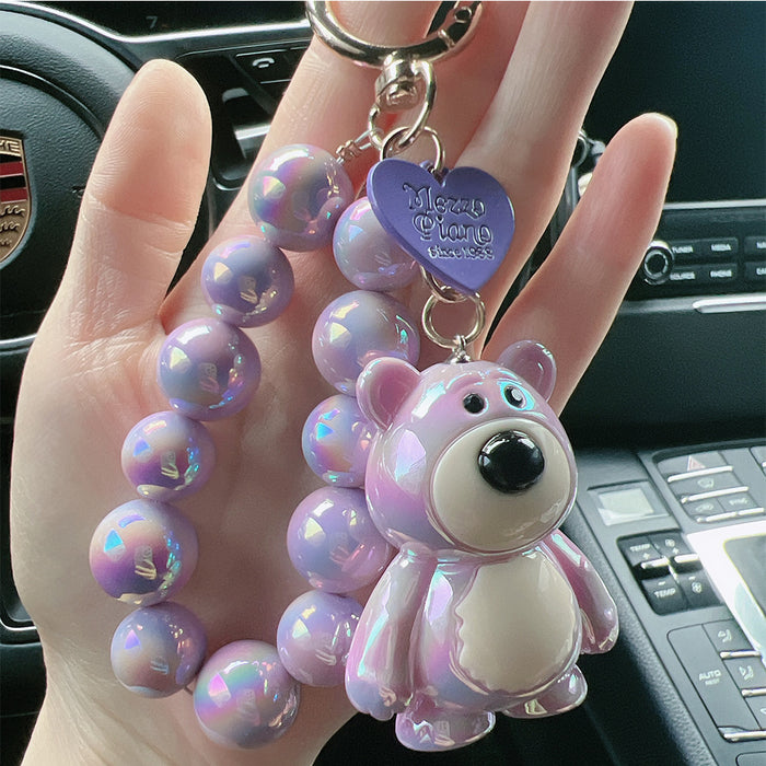 Wholesale  Bear Keychain Couple Cartoon  Pendant Keychain Bag Doll Decorative Pendant