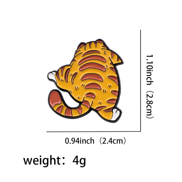 Wholesale Cartoon cute cat brooch badge clothing backpack decorative alloy