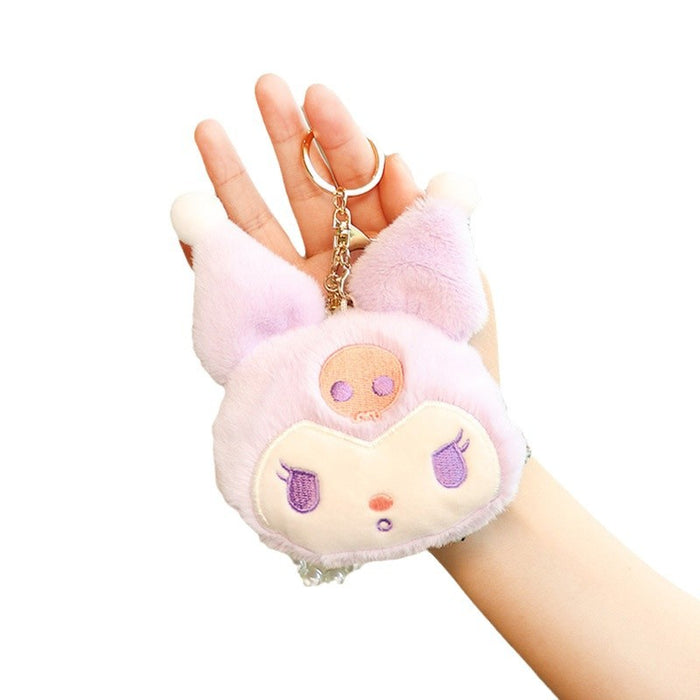 Wholesale Cute Floppy Eared Dog Plush Keychain Bag Charm PP Cotton Filled Fashion Accessory For Bags And Keys