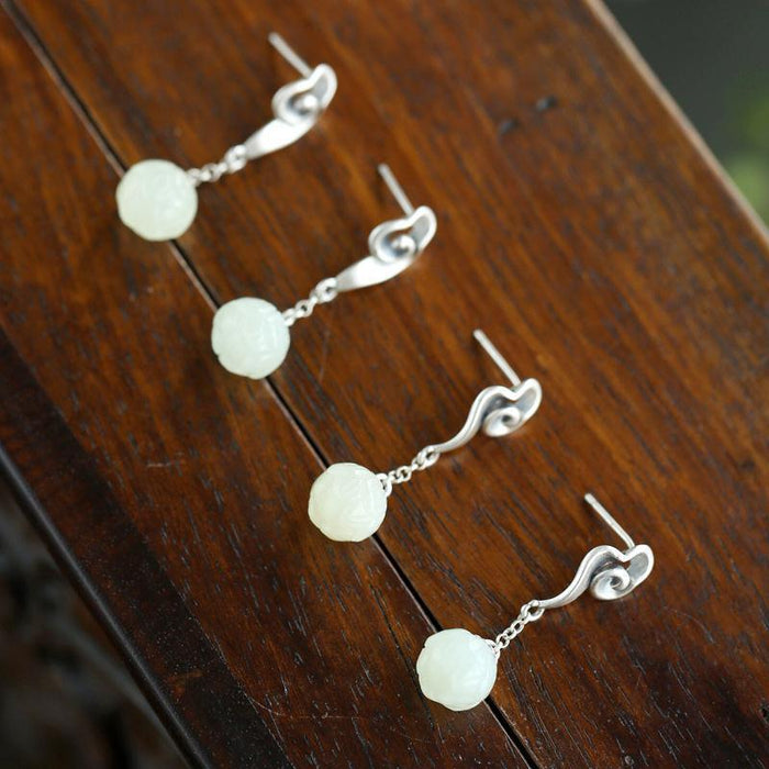 Wholesale Feminine Xiangyun Lotus Earrings