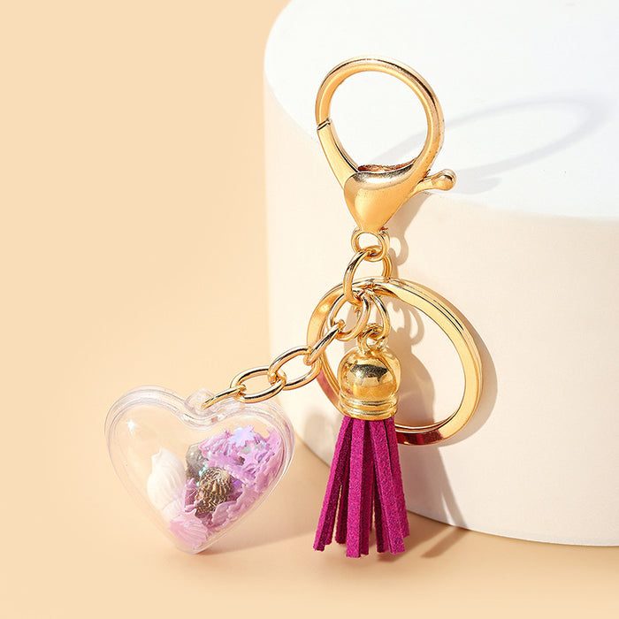 Wholesale Acrylic Rainbow Pearl Keychain JDC-KC-HuiWen003