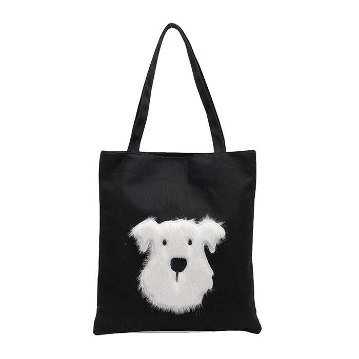 Wholesale Cute canvas backpack, one shoulder cloth bag, tote bag, versatile, large capacity casual class bag