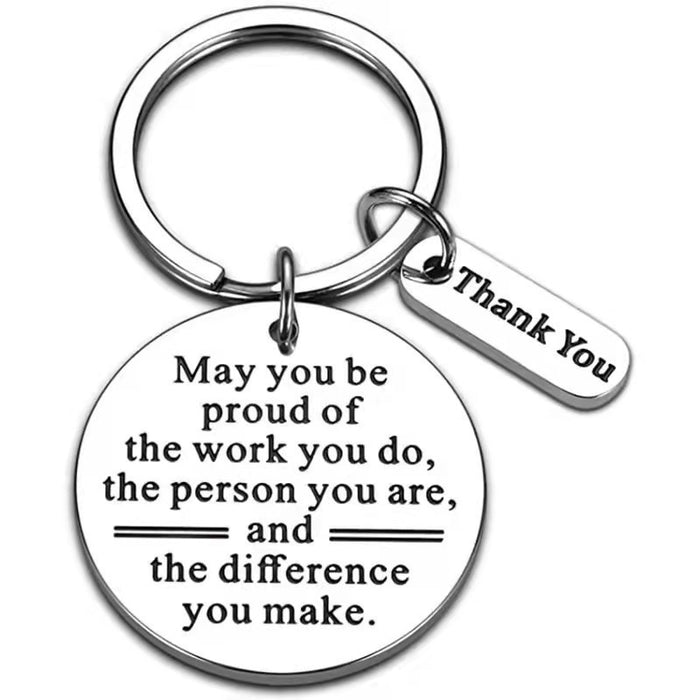 Wholesale May You Be Stainless Steel Keychain JDC-KC-TangMumao002