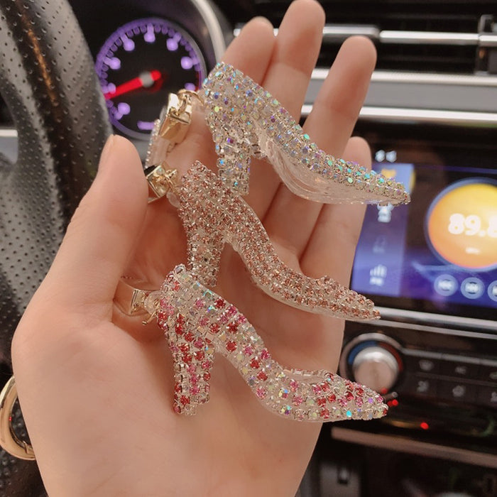 Wholesale Crystal High Heels Acrylic Keychain JDC-KC-ShuoT022