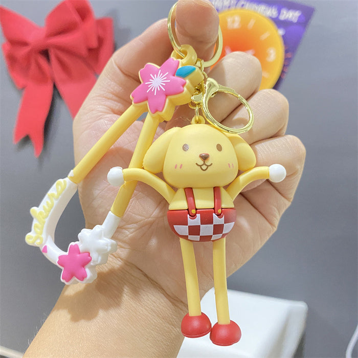 Wholesale PVC Cartoon Doll Keychain JDC-KC-WuYi032