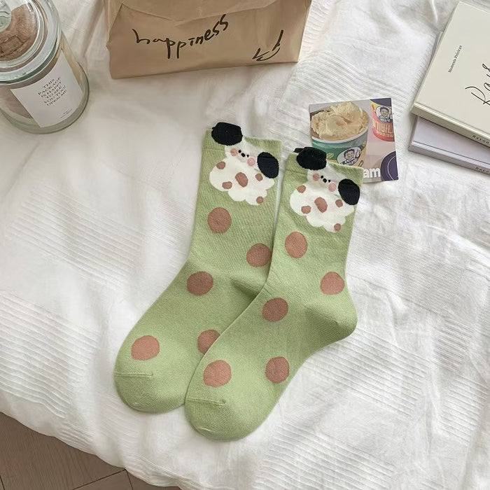 Wholesale Animal Socks Spring Versatile Mid Socks