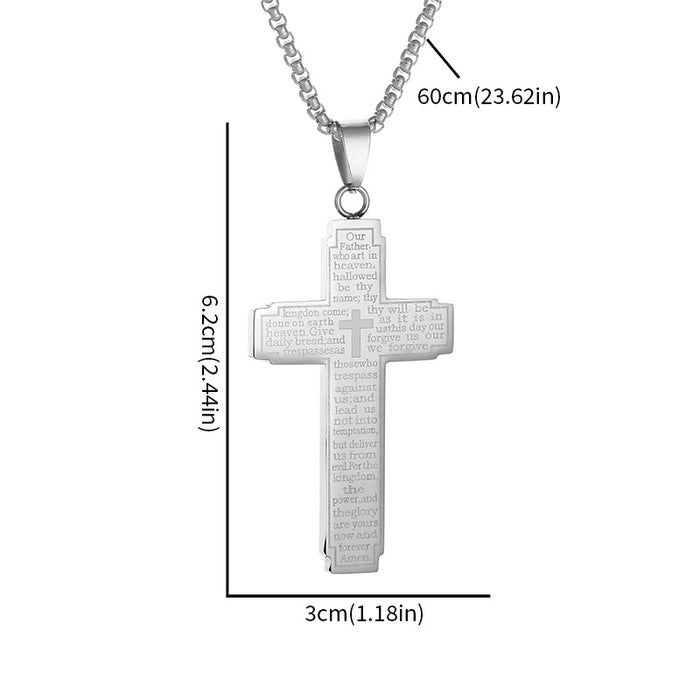Wholesale Cross Necklace Stainless Steel Pendant