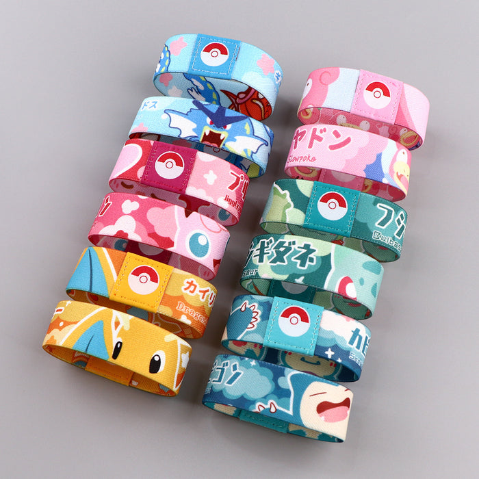 Wholesale 10pcs Pet Print Bracer Washable Animation Sports Elastic Wrist Strap
