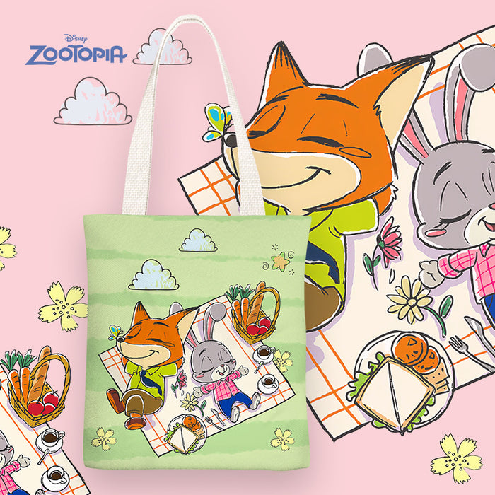 Wholesale Cartoon anime pattern canvas single-shoulder shopping bags