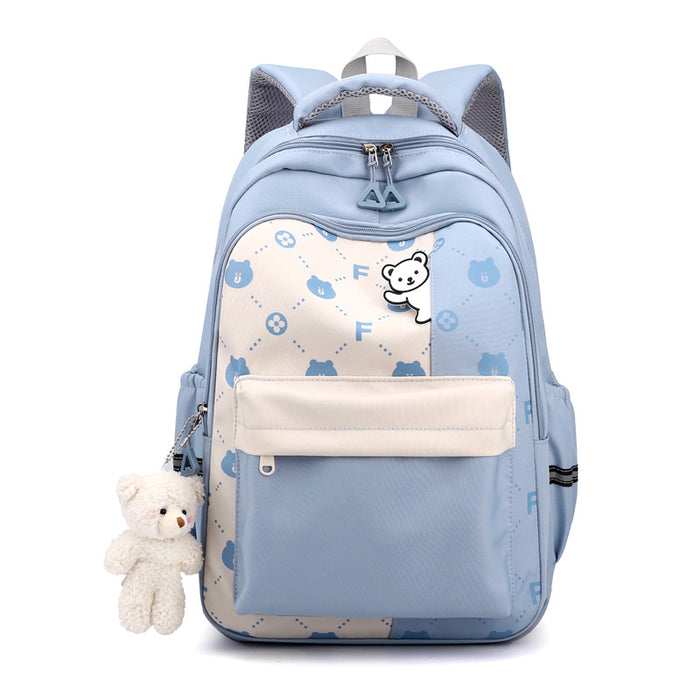 Wholesale school students large capacity girl backpack cartoon multi-layer junior high school student backpack durable lightweight