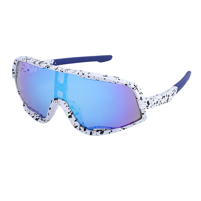 Wholesale  Colorful Sports Riding Glasses Men's Trendy Connected Lens shades Outdoor Sports Sunglasses Women's Advanced Sense