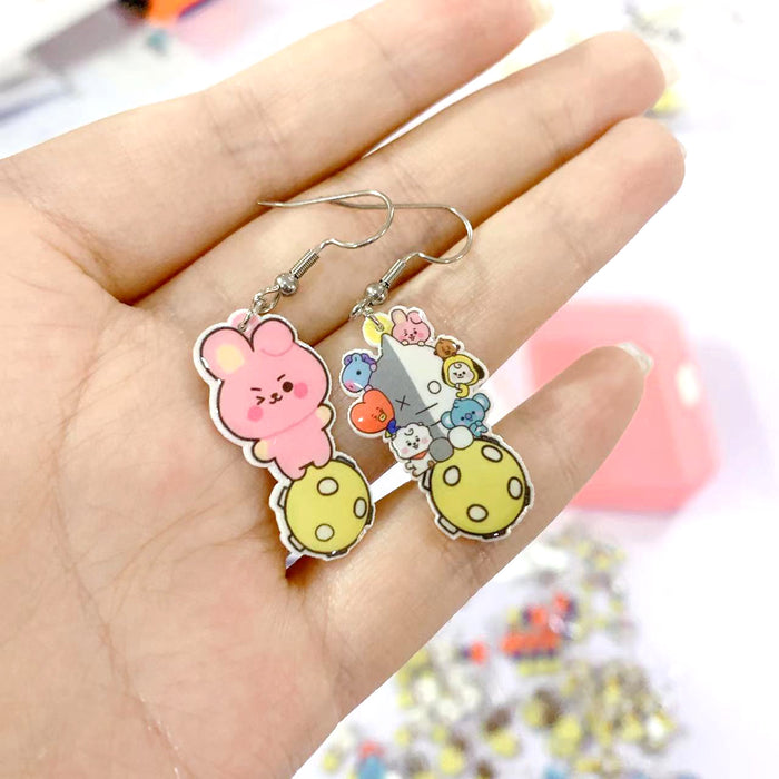 Wholesale Cartoon Christmas Stainless Steel Earrings JDC-ES-XiangL043