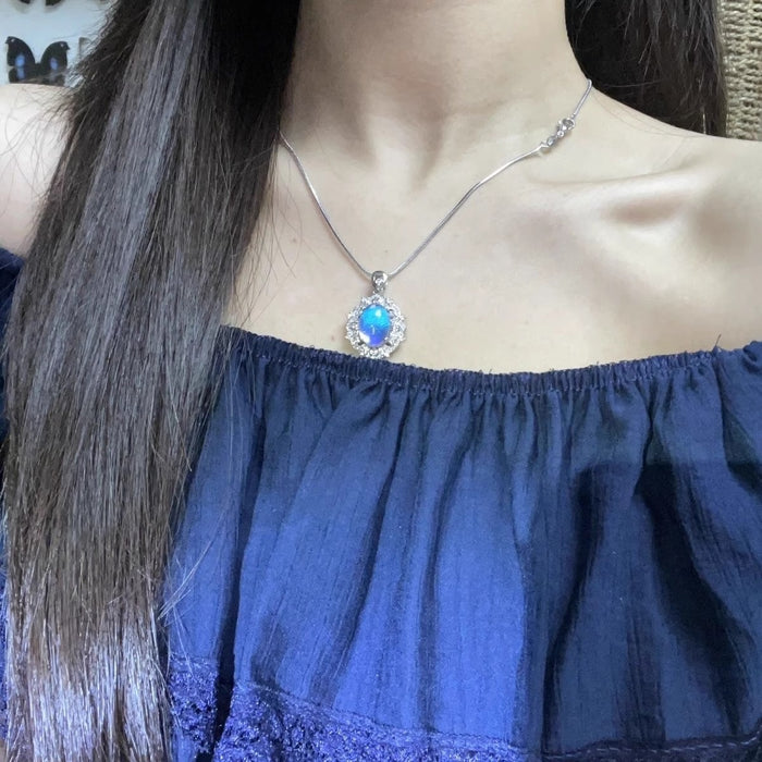 Wholesale Blue Mermaid Enchantress Necklace Braclet Set