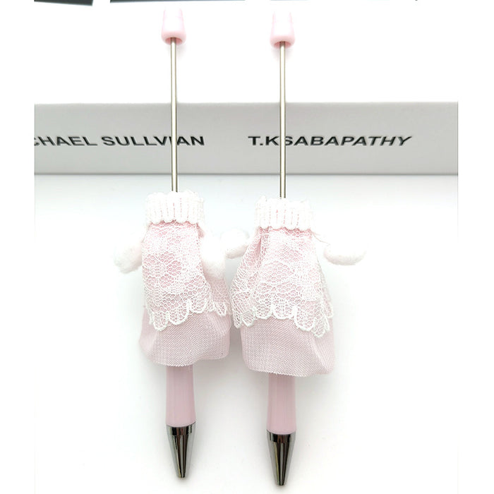 Wholesale Long Skirt Doll Plastic Bead Pen JDC-PN-GanCai002