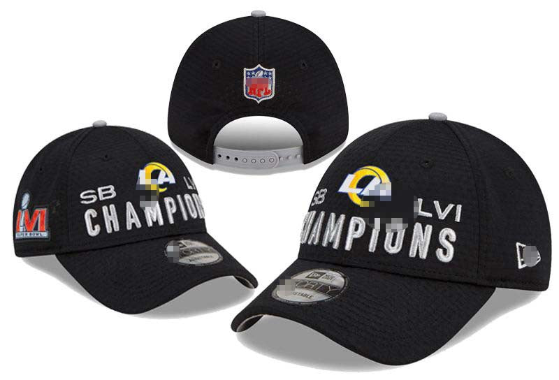 Wholesale Football Caps Embroidered Peaked Caps Outdoor Sun Protection Caps American Hip-Hop Flat-Brimmed Hats