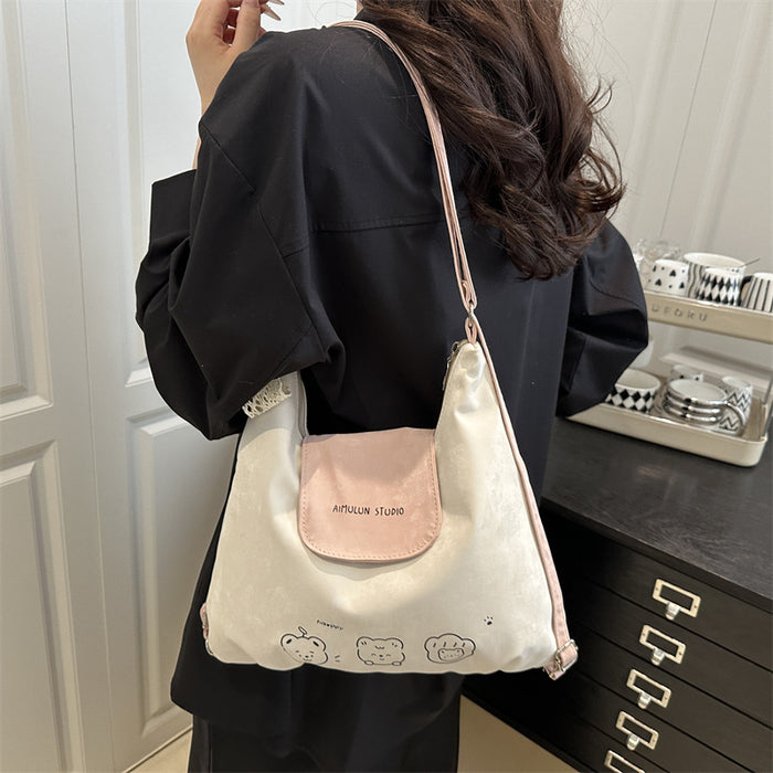 Wholesale New Fashionable Large Capacity Backpack Versatile Casual Stylish One Shoulder Tote Bag