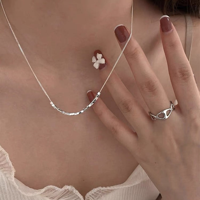 Wholesale Small and versatile necklace, light luxury collarbone chain, simple and high-end necklace
