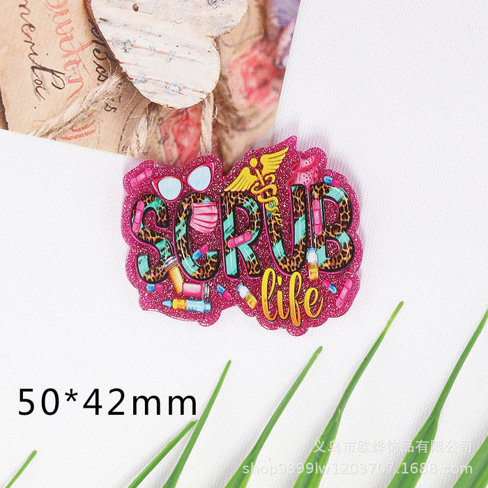 Wholesale Cartoon Organ Acrylic Pin DIY Patch Accessories JDC-FK-OuYie005