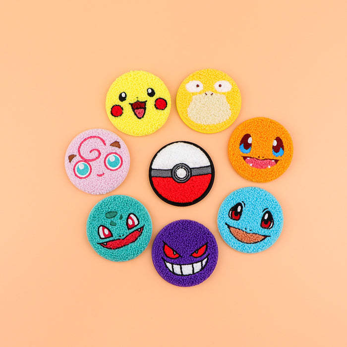 Wholesale cartoon towel embroidery pet  badge