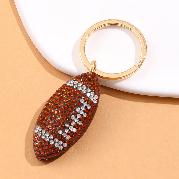 Wholesale Leather Rhinestone Rhinestone Keychain JDC-KC-YiTian019