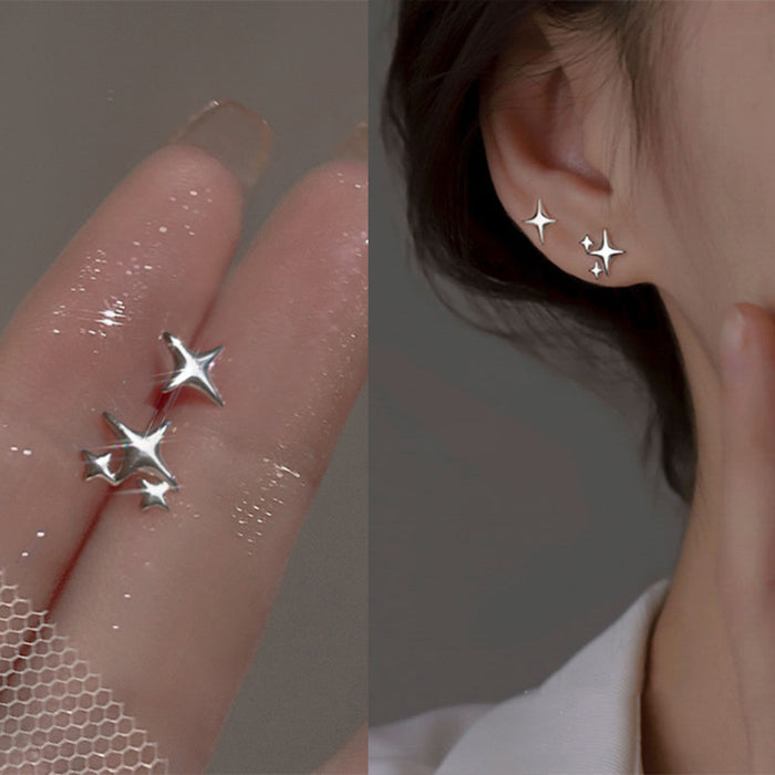 Wholesale Star-shaped Earrings Women's Simple Elegant Lightweight Luxury Jewelry