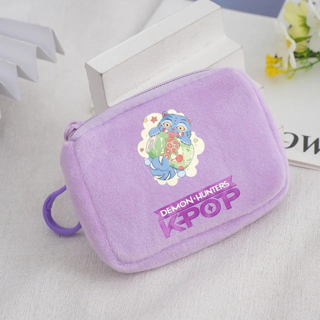 Wholesale KPop Devil Hunter Animal Coin Purse Cute Nylon Portable Wallet Casual Everyday Gift