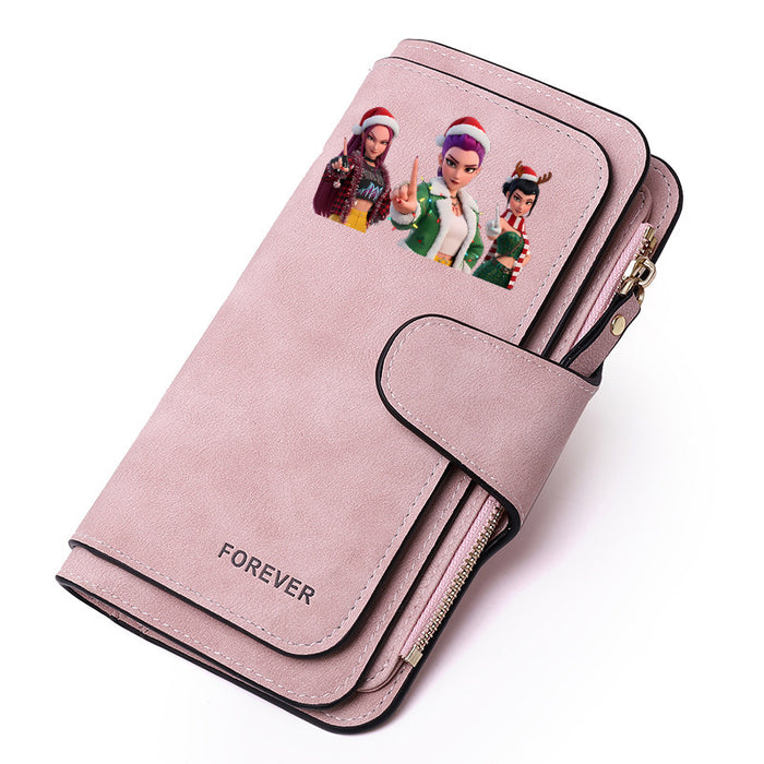 Wholesale PU Kpop Devil Hunter Wallet For Women Cute Multi Function Coin Card Holder Casual Everyday Use