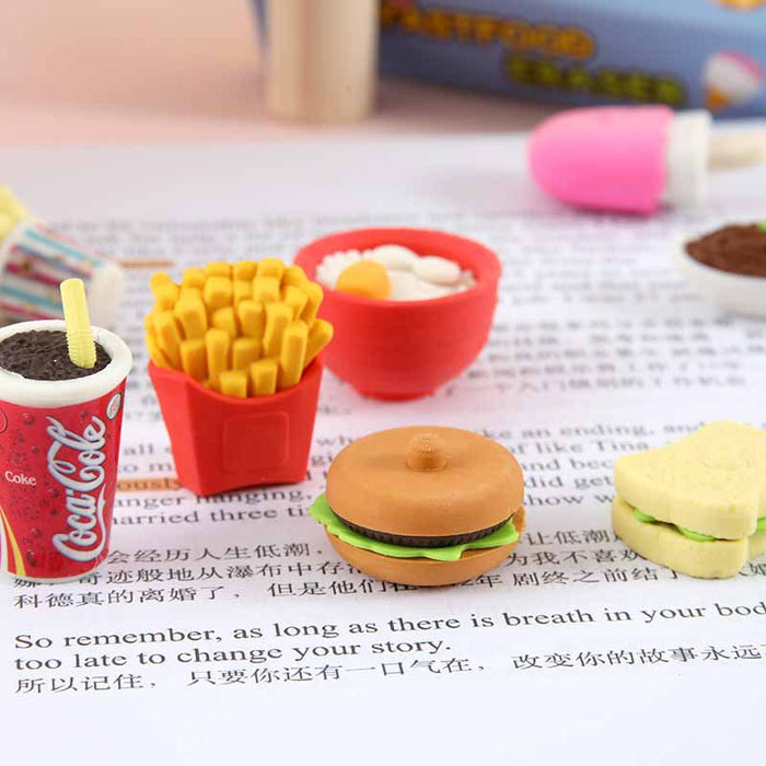 Wholesale Creative gourmet eraser play house realistic modeling