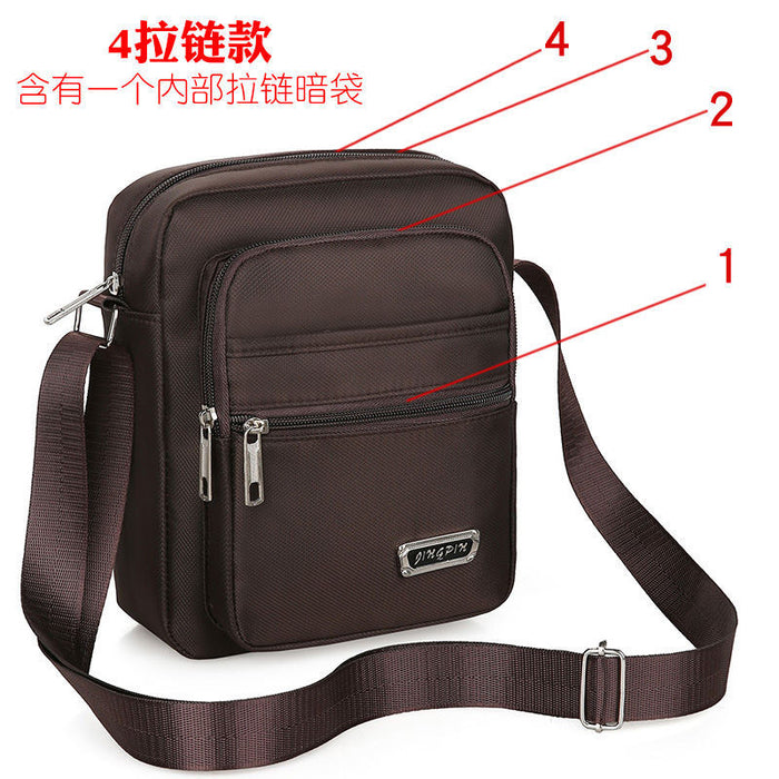 Wholesale New men's bag with large capacity single shoulder crossbody bag, casual multi-layer single backpack, business men's bag