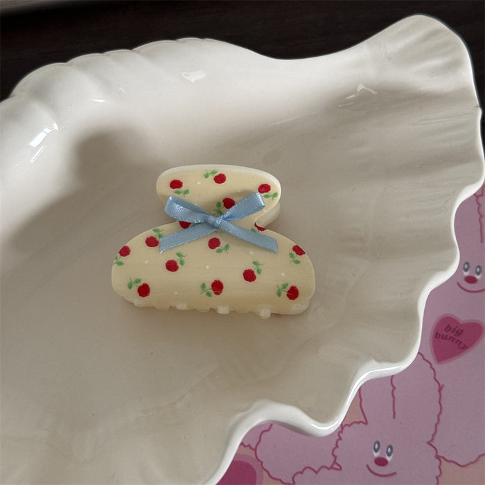 Wholesale Women's Cute Floral Bow Grab Clip