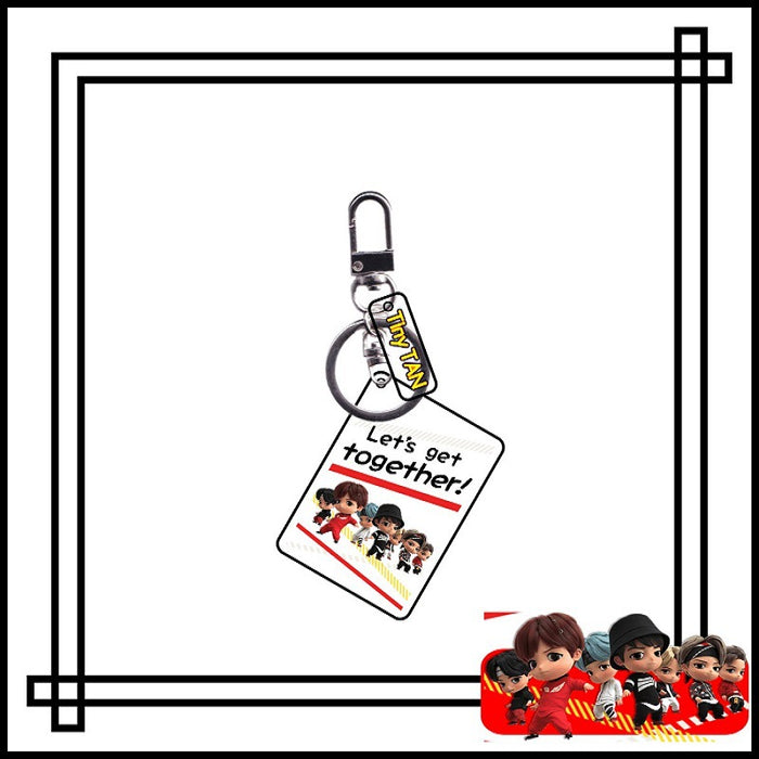 Wholesale Cartoon Double Layer Transparent Acrylic Keychain JDC-KC-YaQ004