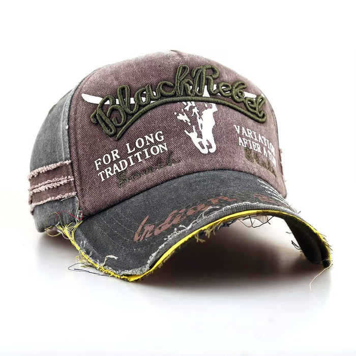 Wholesale Embroidered Men' s and Women' s Washed Baseball Cap