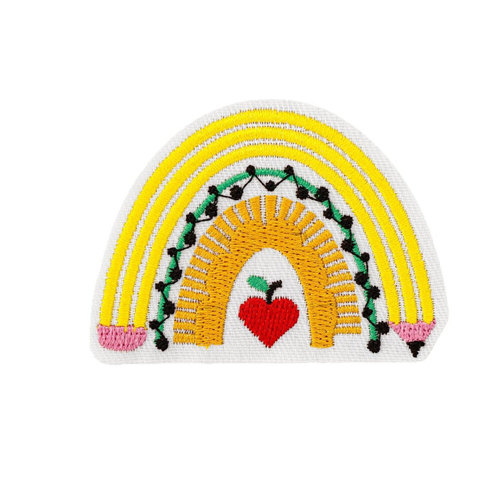 Wholesale Teachers'  Day Rainbow Pencil Cloth DIY Patches